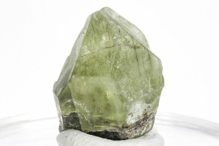 Olivine Peridot Crystal with Ludwigite Inclusions - Pakistan #213513